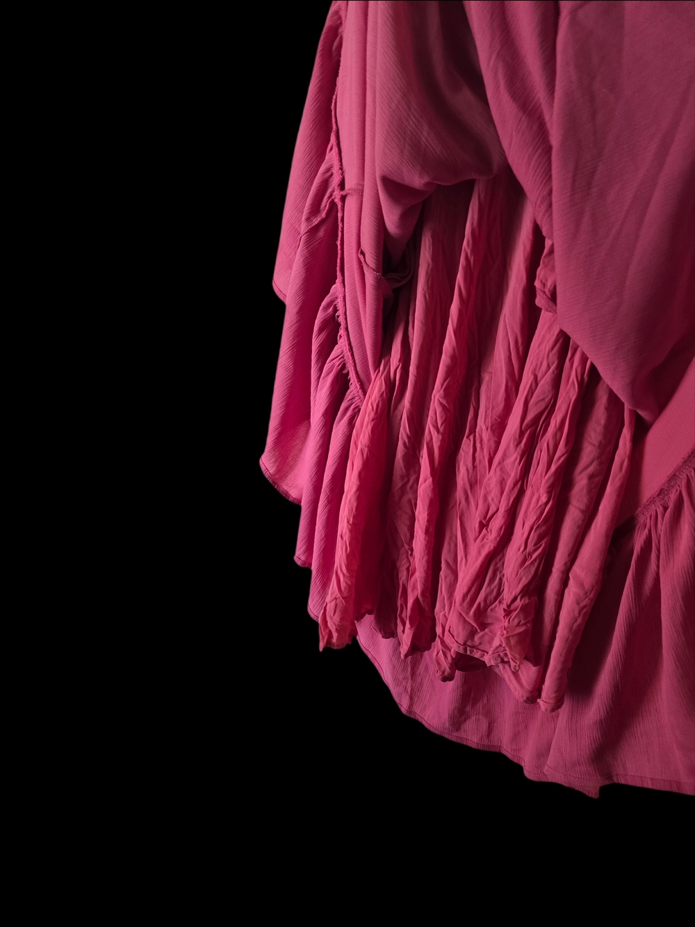 torrid Solid Pink Gauze Maxi Dress with Lace Waist Detail - Picture 4 of 11